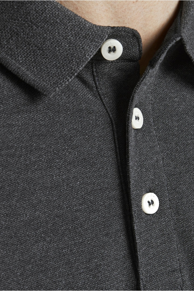JJEPAULOS POLO SS NOOS 12136668 Dark grey/Tonal/Black